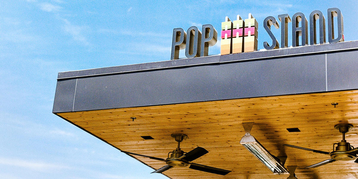 Pop stand sign